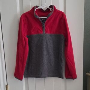 OshKosh B'gosh Red and Gray Fleece Pullover